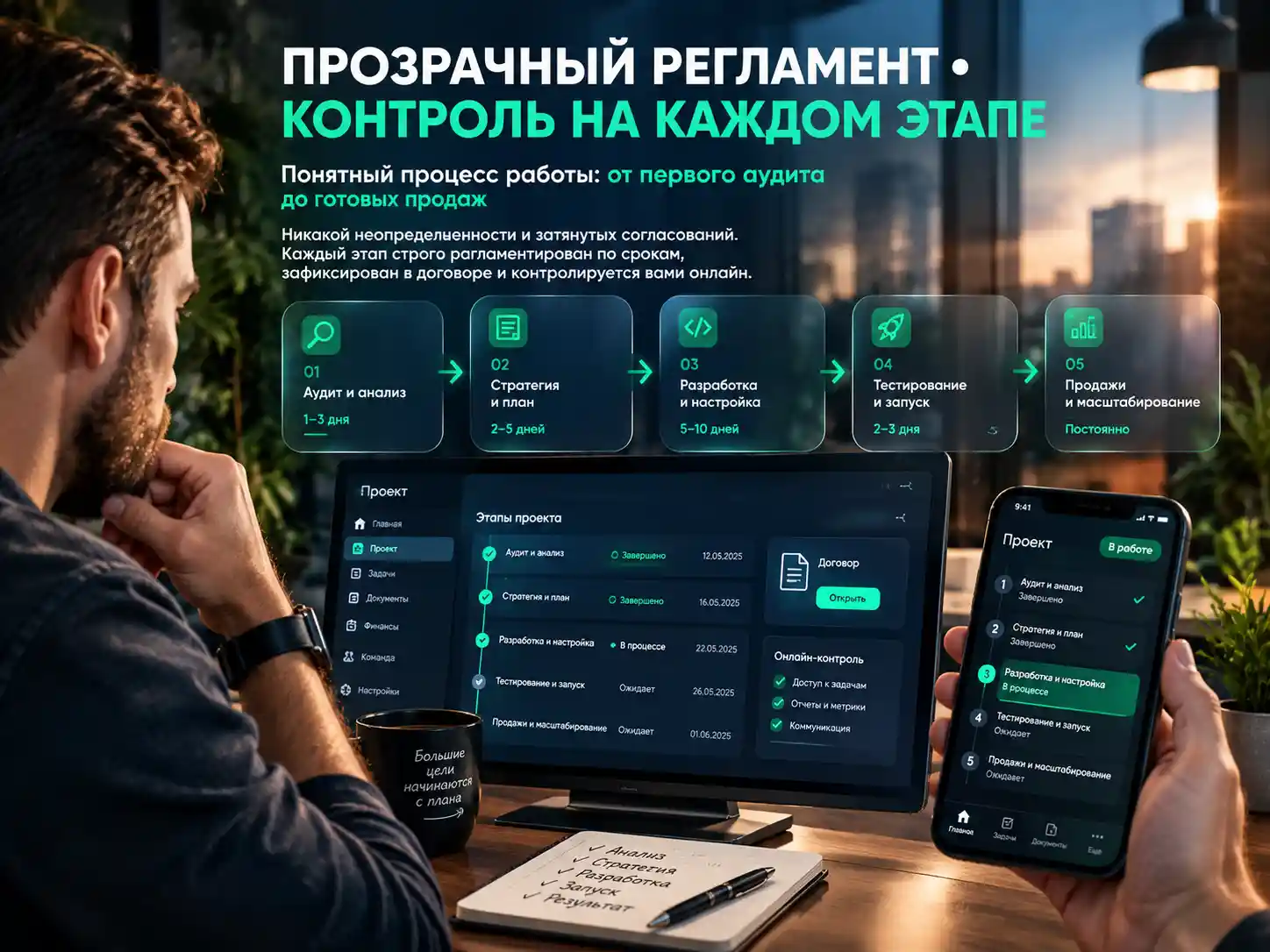 Понятный процесс работы — 5 шагов без хаоса