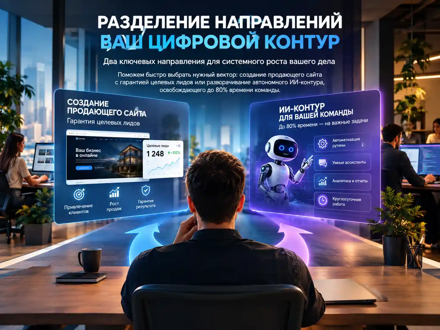 Два ключевых направления — Сайты и ИИ-автоматизация